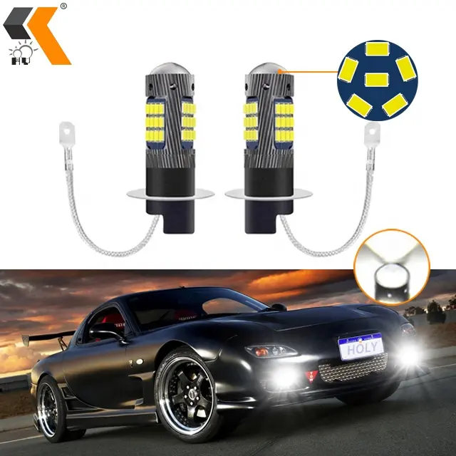 HOLY新製品車用LED電球h1h3 h4 h7 2016 42SMD drlデイタイムランニングライトLED車用電球自動LED電球