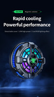 PLEXTONE EX2 PRO 10W Refroidisseur de téléphone portable flexible et étanche, ventilateur de refroidissement à aspiration magnétique, lumière RGB, mini semi-conducteur
