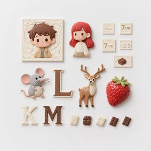 3D Gel Letters and 4D Relief Sculpture Digits Blank Number Plate - Product Image 1