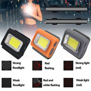 Lampe de sécurité LED rechargeable pour la nuit, mini-lampes pour la course et les chaussures avec aimant pour les coureurs, éclairage puissant avec une luminosité de 260 lumens - Product Image 1