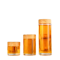 Vente en gros de pots à miel en verre de luxe modernes avec couvercles à vis, contenants alimentaires multi-capacités pour le rangement en cuisine, préservant la fraîcheur