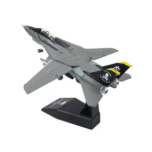 20cm 1:100 ölçekli alaşım F-14 avcı uçağı modeli koleksiyon için simüle uçak modeli