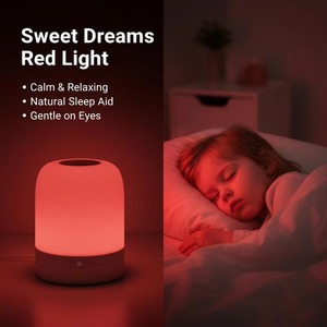 670nm Red Light Therapy <b>Lamp</b> Dimmable LED Sleep Aid Abs Light Box USB Rechargeable Touch Control for Bedroom Yoga - Product Image 6