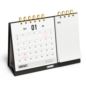 Kits de calendriers personnalisés en papier avec cadre photo, faible MOQ, création graphique gratuite, styles muraux et de bureau variés - Product Image 3