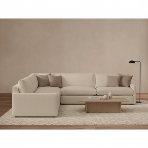 Lujo clásico en forma de L interior Villa muebles de sala de estar hecho a mano sillón reclinable conjunto de sofás - Product Image 3