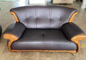 Ebony Leather <b>Sofa</b> New <b>Chinese</b> Modern Light Luxury Furniture <b>Sofa</b> Sets European Solid Wood Royal <b>Sofa</b> - Product Image 2