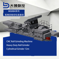 Rectificadora de Rodillos CNC de Alta Resistencia DL MGK84, Longitud Máxima 12m, Capacidad 20 Toneladas, Motor de Alta Potencia 45kW, Acabado Espejo Ra 0.1um, 1 Año de Garantía
