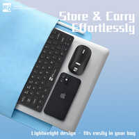 Keyboard dan Mouse Nirkabel Mini Universal Dual Mode untuk Laptop, Laris Terjual