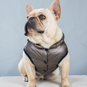 Veste de luxe pour chien de haute qualité pour bouledogues anglais 2 couleurs pour toutes les saisons-Vêtements imprimés en polyester et coton - Product Image 2