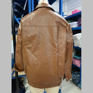 Canal 7 couleurs automne mode vêtements 2025 femmes fermeture éclair surdimensionné moto grande taille Moto Biker Faux <span class=keywords><strong>cuir</strong></span> vestes - Product Image 6