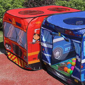 Haute qualité dessin animé <span class=keywords><strong>Camping</strong></span> enfants tente Popup Playhouse camion de pompiers tente de voiture intérieur extérieur maison de jeu autobus scolaire tente de jeu - Product Image 5