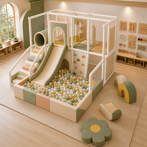 Equipo de Juegos Interior de Estilo <span class=keywords><strong>Montessori</strong></span> para Preescolar y Área de Actividades para Niños Pequeños - Product Image 5