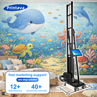 Mesin Printer Dinding Digital Vertikal Printava, Mesin Printer Dinding 3D Otomatis dengan Tinta UV untuk Seni Dinding dan Mural