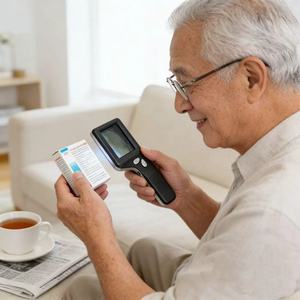 LEDライト付きポータブルデジタル顕微鏡 7倍/12倍/19倍 3段階倍率 スクリーン拡大鏡 写真撮影・読書用 - Product Image 6