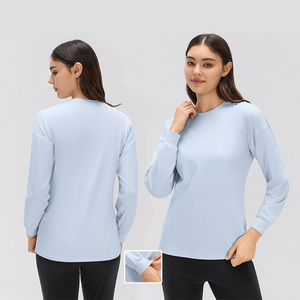 Camiseta Deportiva Roregal de Manga Larga para Mujer, Holgada, Transpirable, Ideal para Yoga, Running y Entrenamiento - Product Image 1