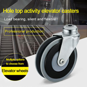 Le chariot à provisions en PU à tige filetée roule sur deux roulettes d'escalator - Product Image 6