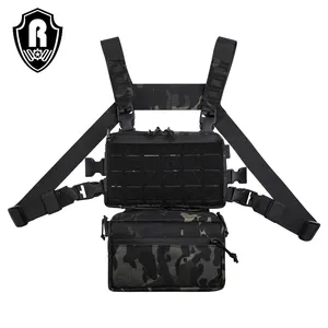 高品质1050D尼龙户外战术男士可调多功能工具双肩战术背心包