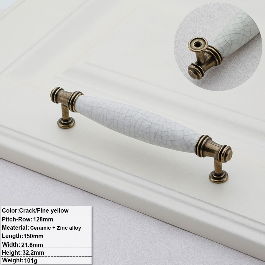 Crackled texture+Fine yellow - CY-FH-C6002 -128mm Hole distance