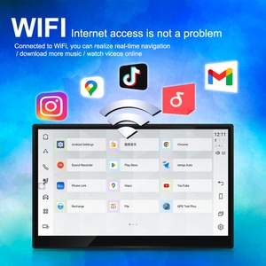 Navihua Android 11.4" Dual Screen Car Multimedia <b>Player</b> for Jaguar XF XFL 2016-2018 GPS Navigation CarPlay Android Auto - Product Image 6