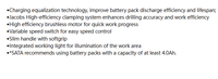 Perceuse/visseuse sans fil à batterie au lithium-ion 20V de qualité industrielle série 151011ChiE avec lumière LED (deux batteries, un chargeur)
