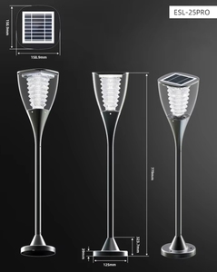 Lampe solaire de jardin OVO-032, LED, étanche, pour allée, jardin, patio, cour, passage, décoration <span class=keywords><strong>nocturne</strong></span> - Product Image 4