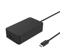 Chargeur d'ordinateur portable USB-C 65W GaN PD3.0 avec câble fixe et prise EU pour Dell HP Lenovo, emballage personnalisé avec logo, certifié CE