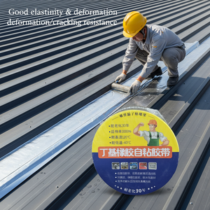 Cinta <span class=keywords><strong>de</strong></span> Butilo con Lámina <span class=keywords><strong>de</strong></span> Aluminio Industrial BZJ - Impermeable, Antienvejecimiento, Resistente a los Rayos UV y al Moho, Ecológica, para <span class=keywords><strong>Aislamiento</strong></span> <span class=keywords><strong>de</strong></span> <span class=keywords><strong>Techos</strong></span> - Product Image 3