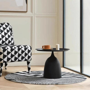 Sang trọng đơn giản cổ điển phong cách Bắc Âu Vàng Bàn cà phê kim loại tròn hiện đại Bàn cà phê sang trọng cho phòng khách phòng ăn - Product Image 1