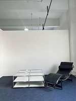 Ensemble de table à manger modulaire en acier inoxydable avec vitrine en verre trempé, buffet de présentation pour hôtel, café, usage commercial