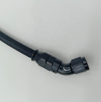 Fengsu installer le raccord PTFE anodisé noir AN8 #8 1/2 AN10 10AN 5/8 E85 Nylon tressé huile carburant ligne PTFE tuyau Kit tuyaux en caoutchouc