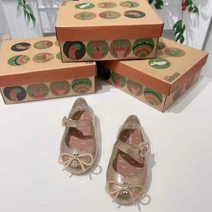 Chaussures plates en PVC pour enfants, style gelée, avec nœud, pour l'été, modèle princesse - Product Image 6