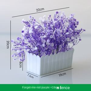 <span class=keywords><strong>Planta</strong></span> bonsái Flor Traje <span class=keywords><strong>Planta</strong></span> en maceta artificial <span class=keywords><strong>de</strong></span> plástico verde con valla Adorno <span class=keywords><strong>de</strong></span> escritorio para decoración <span class=keywords><strong>de</strong></span> ventanas - Product Image 3