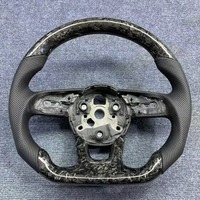 Volant en fibre de carbone pour Audi A6 A7 A8 A3 A5 B9 B8 R8 TT Q3 Q5 Q7 Q8 C6 C7 C8 RS7, volant personnalisé, accessoires de voiture