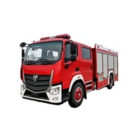 Camion de lutte contre les incendies 6CBM, châssis Foton Auman, véhicule de sauvetage diesel avec lance d'incendie pour les missions d'urgence de lutte contre les incendies