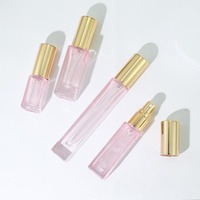 Flacon de parfum carré en verre dépoli de 3 ml, 5 ml, 10 ml, flacon pulvérisateur avancé pour échantillons et recharges de parfum