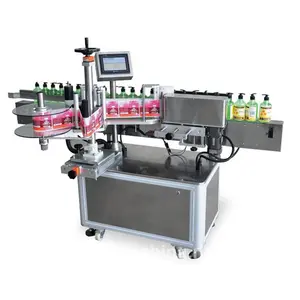 Scratch Card Flat Surface Bottle Pouch Automatic Labeling Sticking Machine For Cosmetics