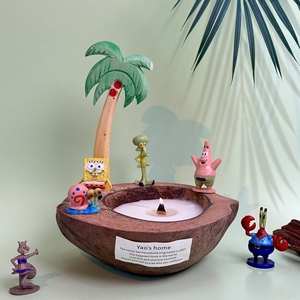 เทียนหอมกลิ่นมะพร้าวจากขี้ผึ้งถั่วเหลือง <span class=keywords><strong>RURU</strong></span> ดีไซน์สร้างสรรค์ ทำด้วยมือ กลิ่นหอมธรรมชาติ ติดทนนาน เหมาะเป็นของขวัญวันหยุดคริสต์มาส - Product Image 4