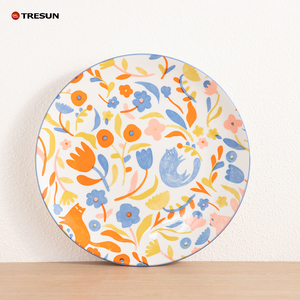 Assiettes en porcelaine personnalisées pour mariage, fabrication TRESUN, prix bas, impression par tampographie, OEM. - Product Image 3