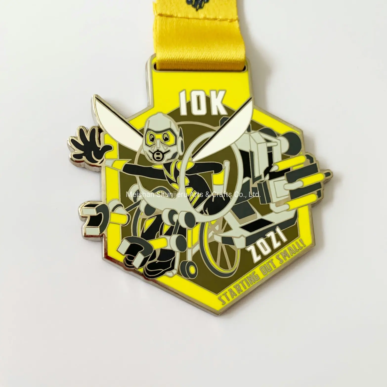 Medaglie sportive personalizzate all'ingrosso premio medaglia e trofei in metallo vuoto con nastro calcio nuoto basket Running Game Medal