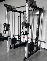 Station d'entraînement multifonctionnelle complète pour squats couchés, presse et exercices volants, équipement de fitness commercial ODM OEM