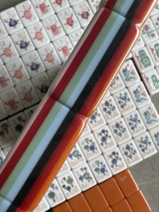 Walk Me haute qualité acrylique 160 moderne Portable Durable écologique américain Mahjong tuiles ensemble luxe <span class=keywords><strong>Paris</strong></span> thème 4 joueurs - Product Image 6
