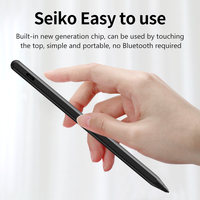 Pensil Stylus kapasitif aktif 2-in-1, Tablet magnetik cerdas & aksesori ponsel, Pen POM kompatibel untuk iPad Android