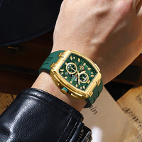 Montre chronographe haut de gamme Curren 8488 pour homme, montre à quartz de haute qualité, bracelet en silicone, étanche, montres de poignet pour affaires