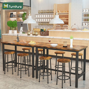 Industrial style <b>bar</b> <b>table</b> set, restaurant <b>tables</b> and chairs, commercial wholesale, milk tea shop <b>tables</b> and chairs, coffee <b>bar</b> - Product Image 2