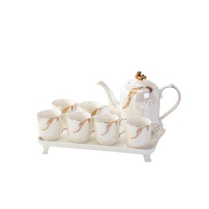 Service à thé en céramique haut de gamme de style chinois pour la maison, idéal pour la table basse du salon. - Product Image 1