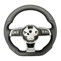 Volant en cuir noir pour Volkswagen CC MAGOTAN Golf 6 7 MK7 MK6 Lamando Passat GTL Tiguan
