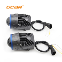 GCAR 2 Inch High Brightness F1 6000K Motorcycle Car Fog Lights Bi Led Projector Fog Lamp Waterproof Universal for All Weather