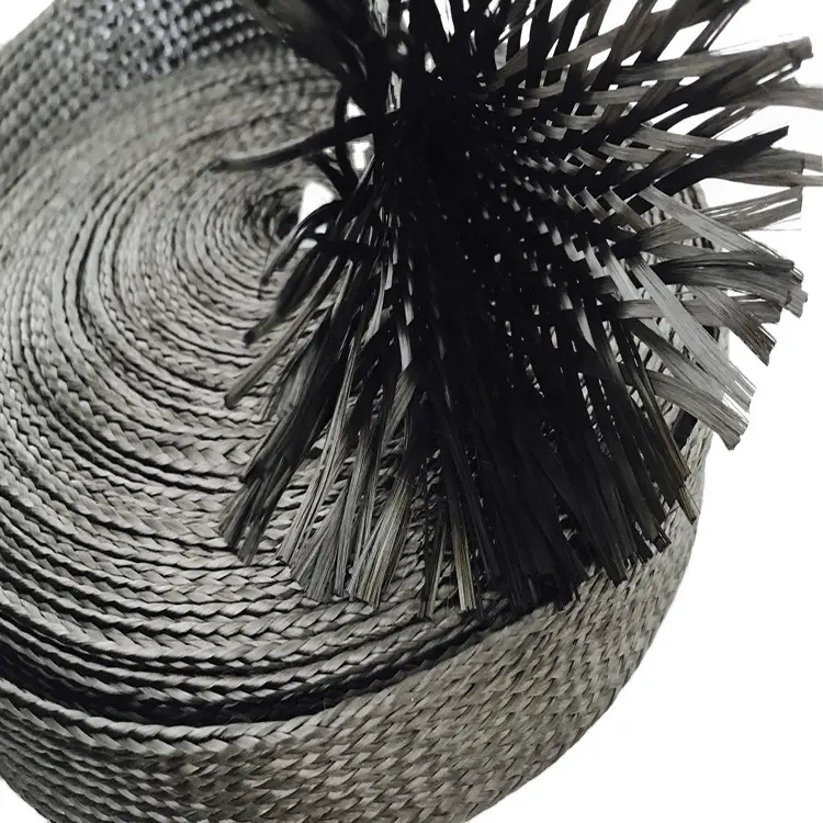 Текстильный плетеный кабельный рукав из углеродного волокна