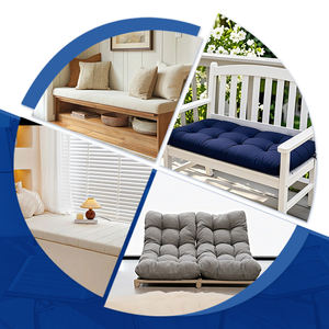 Coussins de <span class=keywords><strong>remplacement</strong></span> en mousse matelassée pour l'extérieur, imperméables, amovibles, lavables, pour meubles de patio, <span class=keywords><strong>coussin</strong></span> de siège, <span class=keywords><strong>coussin</strong></span> de banc de marché intérieur - Product Image 4