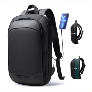 पुरुषों का बिजनेस बैकपैक स्लिम एक्सपेंड वाटरप्रूफ ट्रैवल लैपटॉप बैग यूएसबी चार्जर पोर्ट बड़े काम कंप्यूटर बैग कॉलेज लैपटॉप - Product Image 1